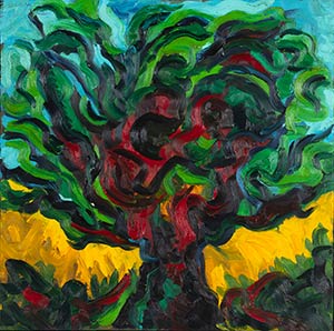 VITTORIO BELLINI (1936-2009)  Tree, 1990 Oil ... 