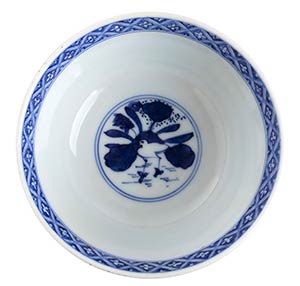 A BLUE-AND-WHITE AND ENAMELLED ... 
