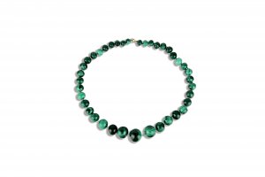 Malachite necklace  Necklace with green mat ... 