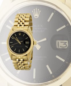 Rolex Date Just wristwatch  Gold wristwatch, ... 