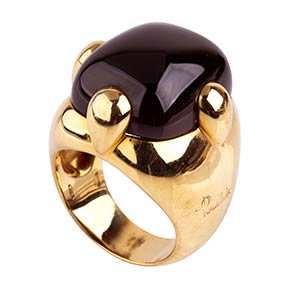 Garnet ‘Pomellato’ ring  18K yellow gold ... 
