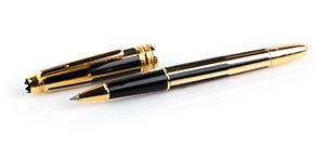 Montblanc pen   Yellow gold plated ... 