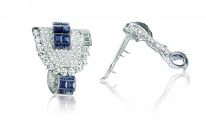 Diamonds and sapphires white gold ... 