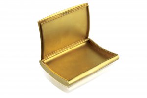 Gold tobacco tin   18K gold ... 