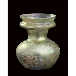 ROMAN GLASS JAR 1st - 4th century AD height ... 