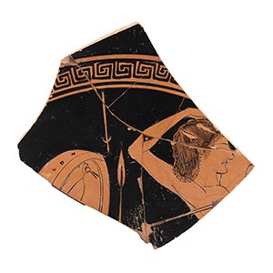 ATTIC RED-FIGURE KYLIX FRAGMENT ... 