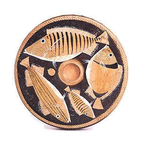 CAMPANIAN FISH PLATE ca. 340 - 320 BC height ... 