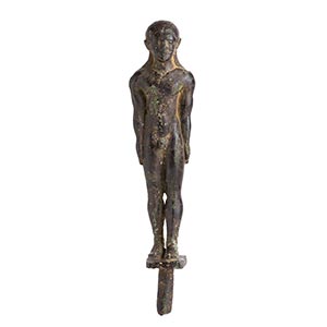 LARGE ETRUSCAN BRONZE KOUROS Late 6th ... 