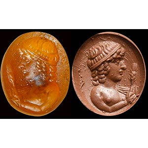 A rare and attractive Roman orange glass ... 