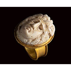 A rare late Roman ivory cameo ... 