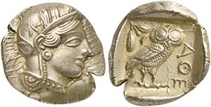 Attica, Athens, Tetradrachm, after 449 BC AR ... 