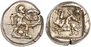 Pamphylia, Aspendos, Stater, ca. 465-430 BC. ... 