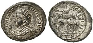Maximinus II Daia (309-313), Denarius, ... 