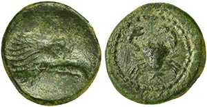 Sicily, Akragas, Onkia, before 406 BC AE (g ... 