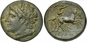 Sicily, Syracuse, Bronze struck under Hiero ... 