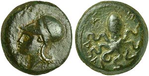 Sicily, Adranon, Bronze, ca. 339-317 BC AE ... 