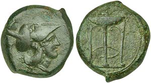 Sicily, Ameselon, Bronze, ca. 343-339 BC AE ... 