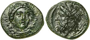 Sicily, Gela, Bronze, ca. 339-310 BC AE (g ... 