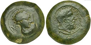 Sicily, Herbessos, Drachm, before 344 BC AE ... 