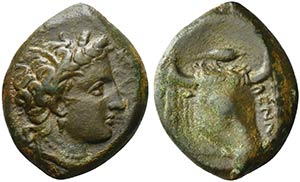 Sicily, Enna, Hemilitron, ca. 339-335 BC AE ... 