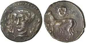 Sicily, Segesta, Litra, ca. 410-400 BC AR (g ... 