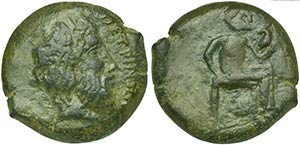 Sicily, Petra, Litra, ca. 354-344 BC AE (g ... 