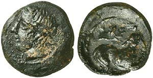 Sicily, Piakos, Onkia, ca. 420-400 BC AE (g ... 