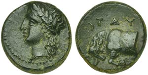 Sicily, Tauromenion, Hemilitron, ca. 344-336 ... 