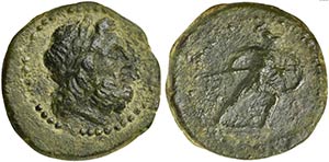 Bruttium, Brettii, Half Unit, ca. 211-208 BC ... 