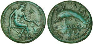 Sicily, Lipara, Hemilitron, ca. 350-300 BC ... 