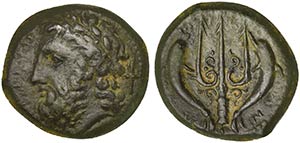 Sicily, Messana, Litra, ca. 324-318 BC AE (g ... 