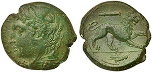 Sicily, Messana, Bronze, ca. 357-287 BC AE ... 