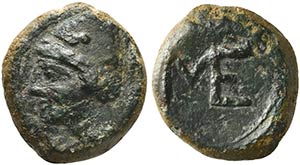 Sicily, Messana, Bronze, 4th century BC AE ... 