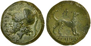 Sicily, Messana under Mamertinoi, Bronze, ... 