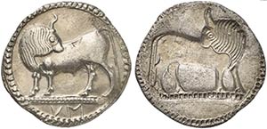 Lucania, Sybaris, Stater, ca. 550-510 BC AR ... 