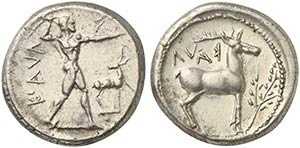 Bruttium, Caulonia, Stater, ca. 474-425 BC ... 