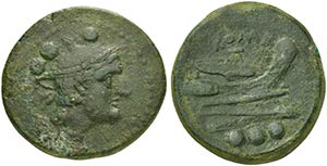 Anonymous, Quadrans, Luceria, 214-212 BC AE ... 