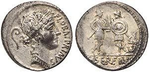 C. Servilius C.f., Denarius, Rome, 57 BC AR ... 