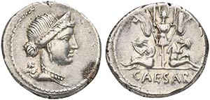 C. Julius Caesar, Denarius, Spain, 46-45 BC ... 