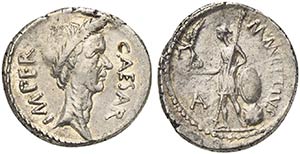C. Julius Caesar and M. Mettius, Denarius, ... 