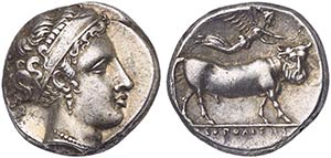 Campania, Neapolis, Didrachm, ca. 350-325 BC ... 