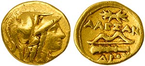Kings of Macedon, Amphipolis, 1/4 Stater in ... 