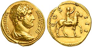 Hadrian (117-138), Aureus, Rome 125-128 AV ... 