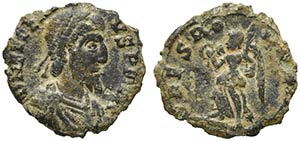 Eugenius (Usuper, 392-394), Nummus, ... 
