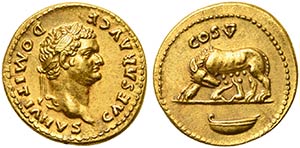 Domitian, as Caesar, Aureus, Rome, AD 77-78 ... 
