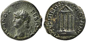 Nero, Bronze, Koinon of Galatia, AD 62-65 AE ... 