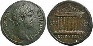 Hadrian, Bronze, Koinon of Galatia, AD ... 