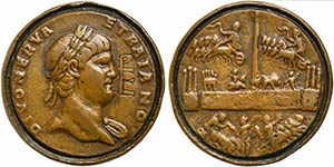 Contorniate, Divus Trajan type, Rome, ... 