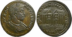 Elagabalus, Bronze, Ionia: Sardis, AD ... 