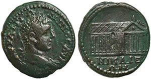 Elagabalus, Bronze, Bithynia: Nikaia, AD ... 